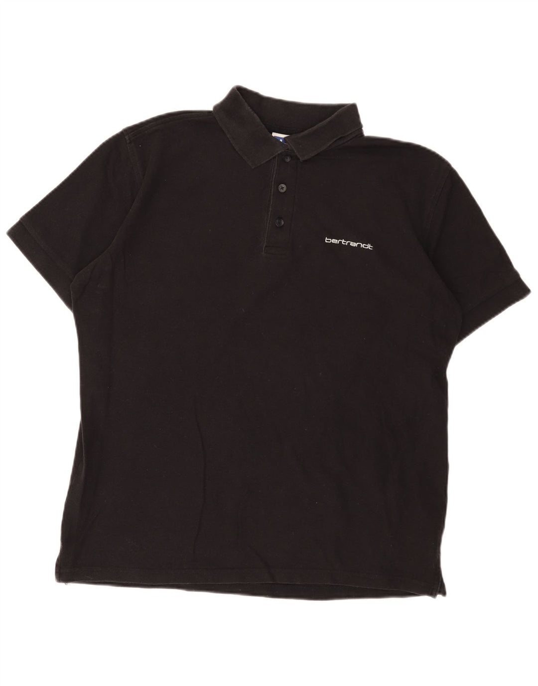 Russell Athletic Polo para hombre de algodón negro mediano