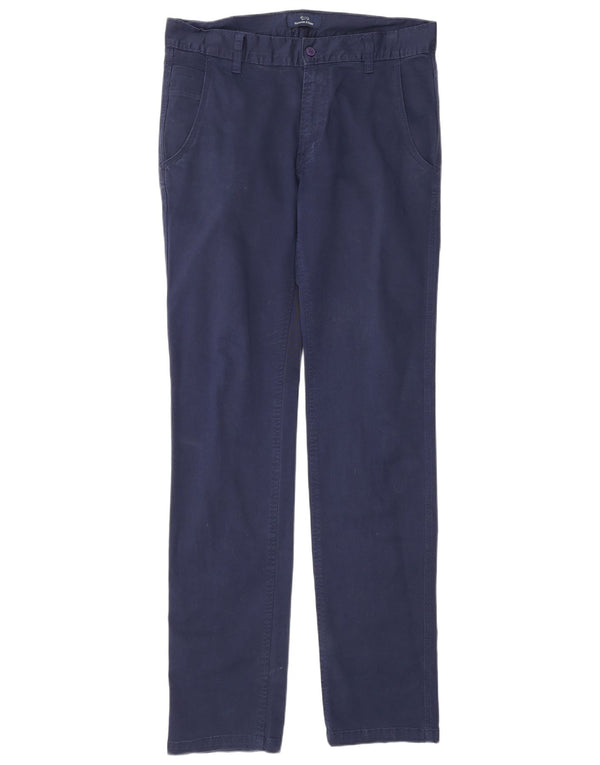 Harmont & Blaine Pantalón chino ajustado para hombre W32 L34 Azul marino