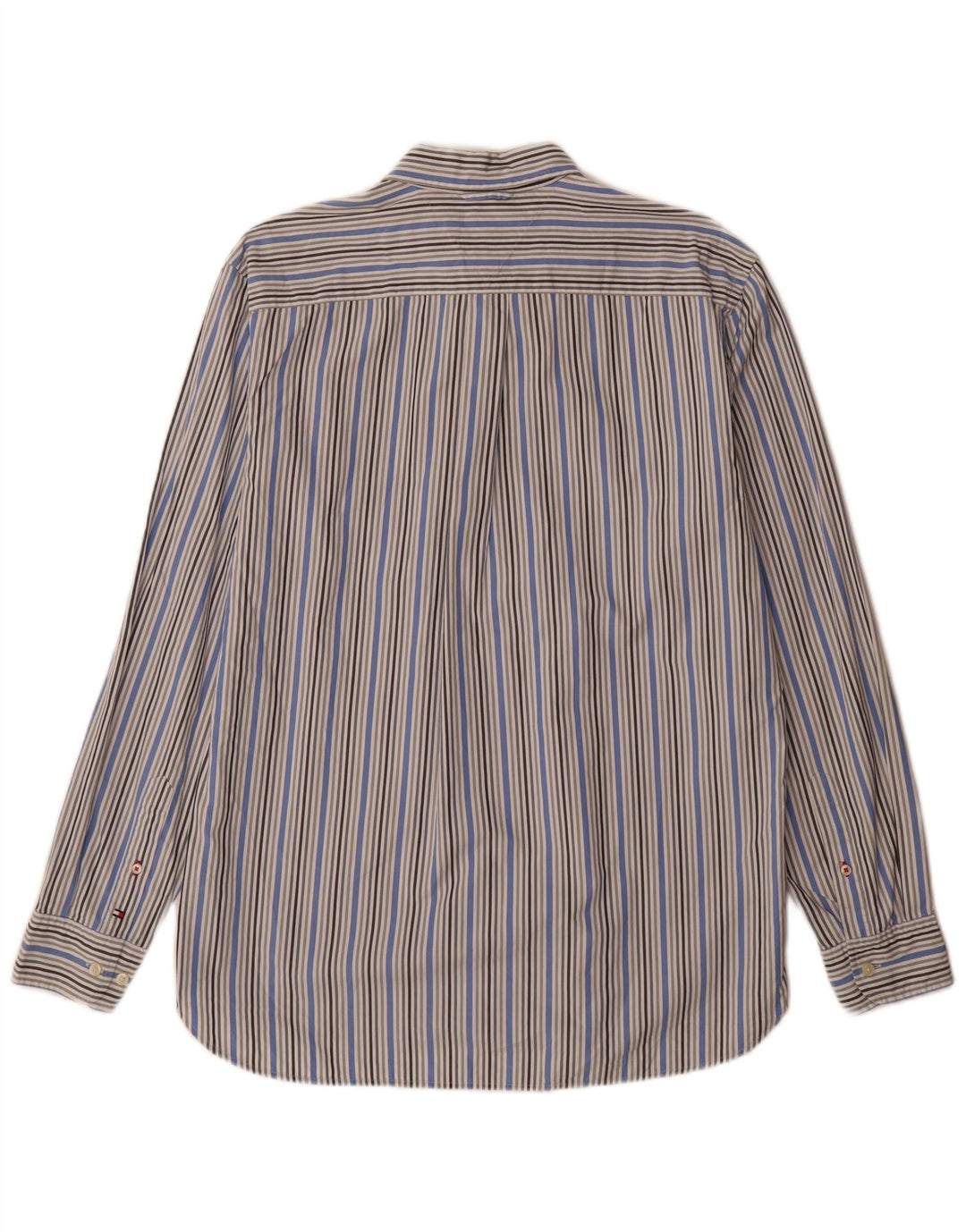 Camisa Tommy Hilfiger Hombre Algodón Azul Medio Rayas Pintadas