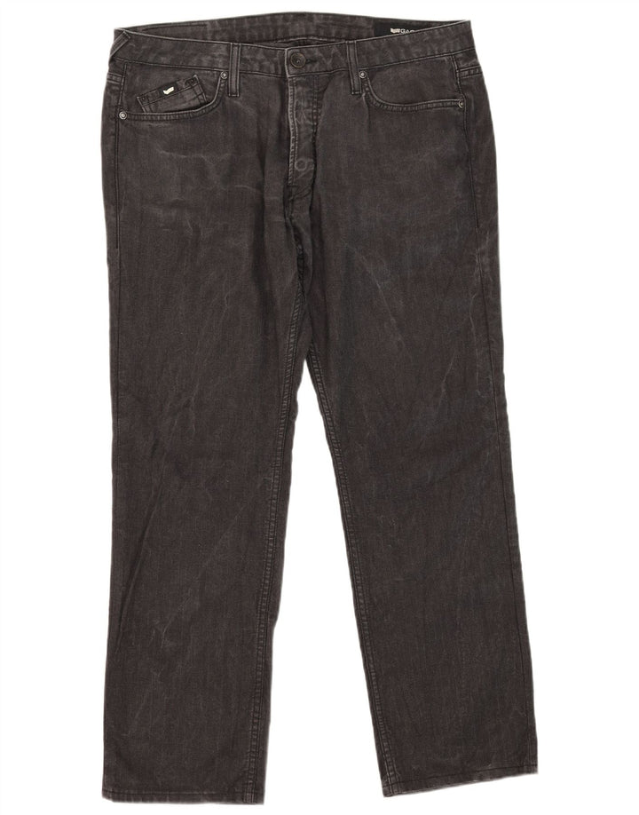 Vaqueros rectos para hombre Gas W36 L29 Algodón gris