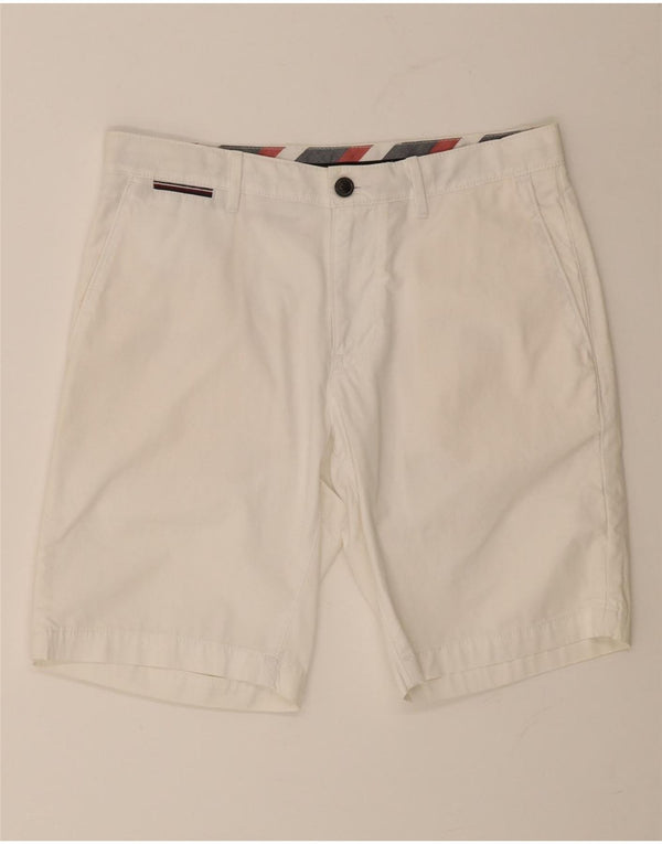 TOMMY HILFIGER Pantalones cortos chinos para hombre W31 Algodón blanco mediano