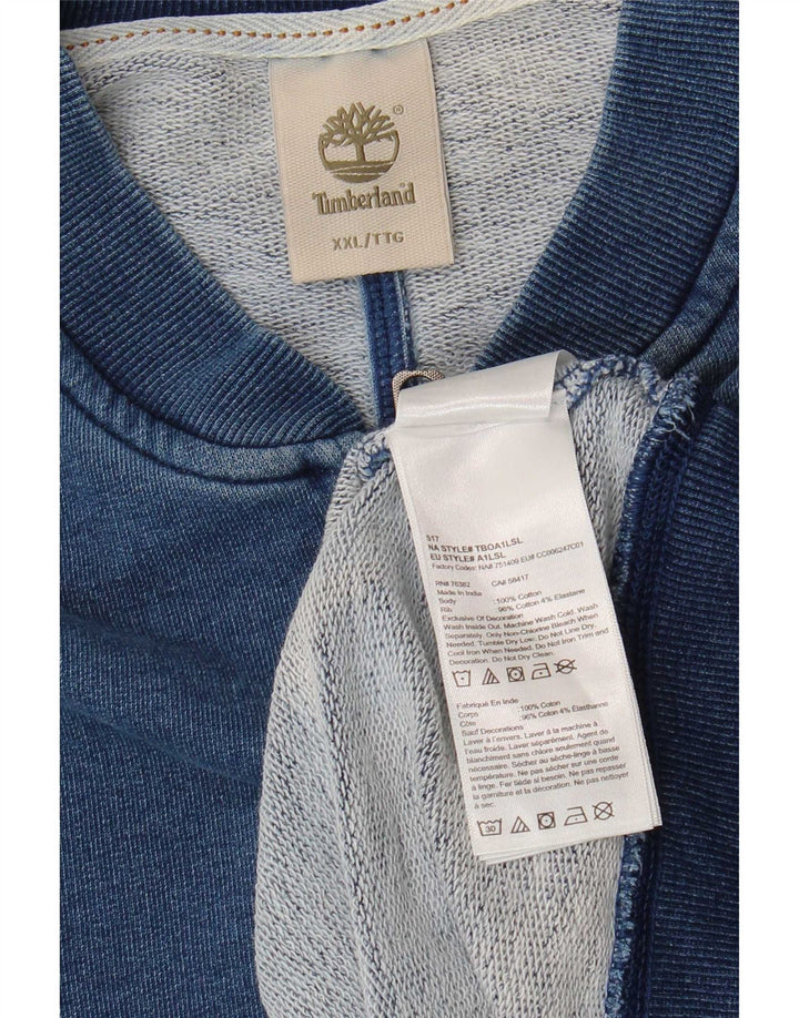 Timberland - Chaqueta de chándal para hombre, talla 2XL, algodón azul marino