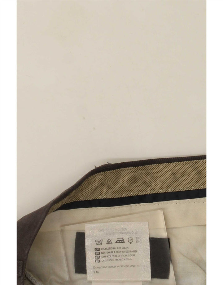 Marks & Spencer Pantalones chinos rectos St. Michael para hombre W36 L31 Gris