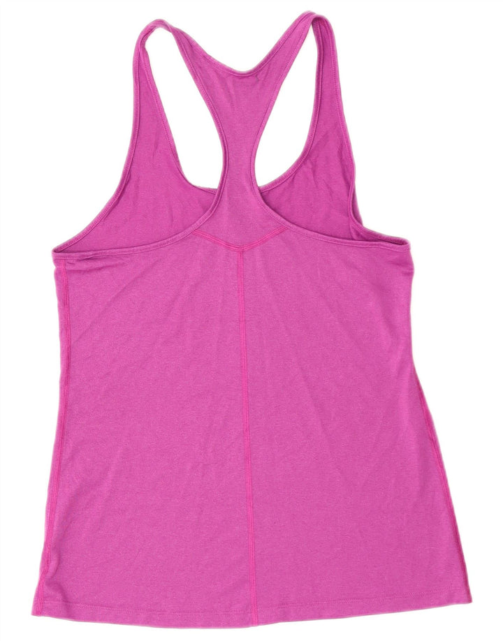 NIKE Mujer Dri Fit Chaleco Top UK 8 Pequeño Púrpura
