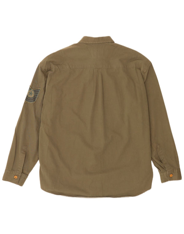Camisa Wampum Hombre XL Caqui Algodón