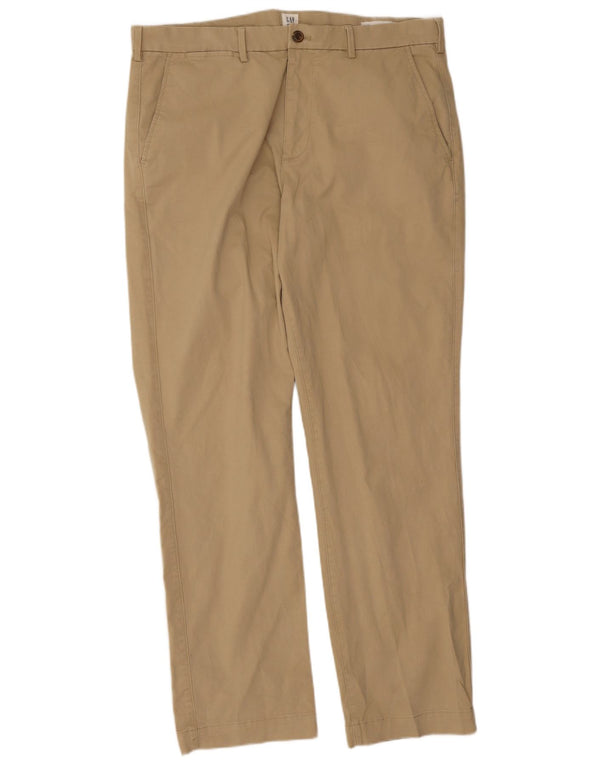 Pantalón chino recto Gap para hombre W36 L32 Algodón beige