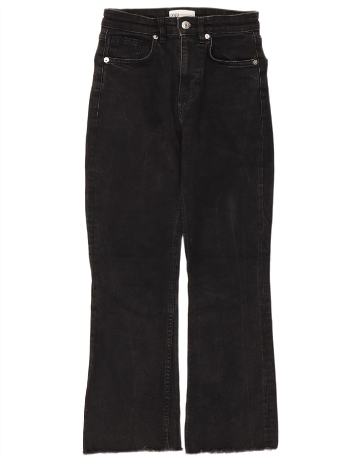 Zara Vaqueros Bootcut Mujer EU 36 XS W26 L25 Negro