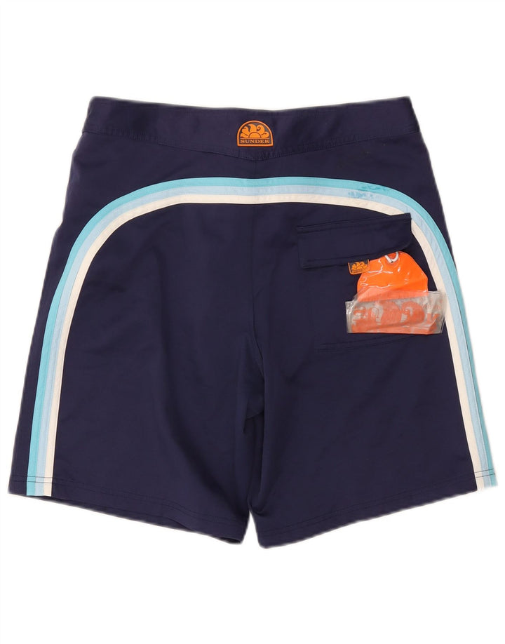 Sundek Bañador con gráfico de ajuste regular para hombre, talla mediana, W30 L8, azul