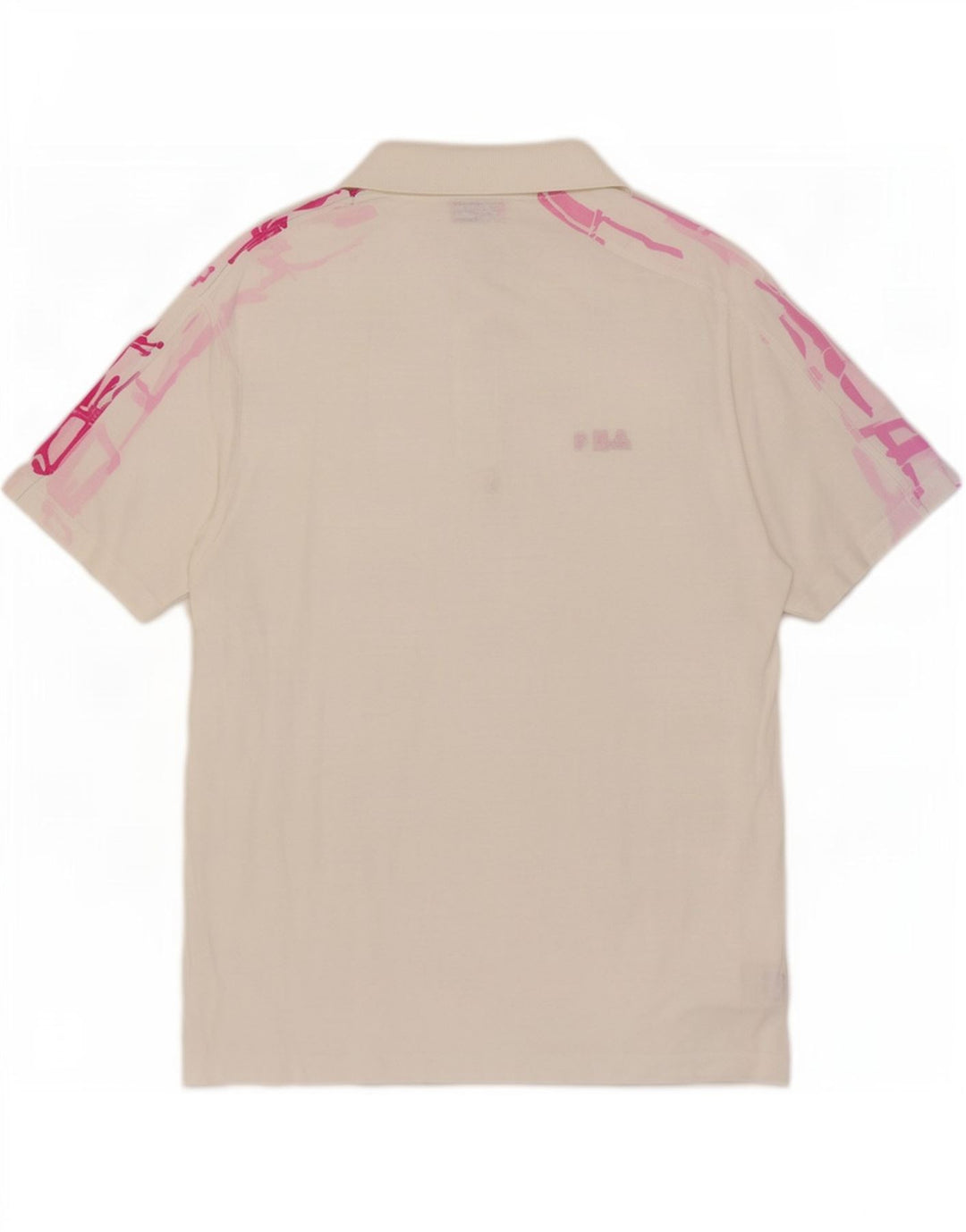 Fila Polo gráfico para hombre IT 52 Large White Cotton