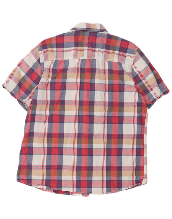 Camisa de corte clásico de manga corta para hombre de Fat Face Cuadros multicolores grandes