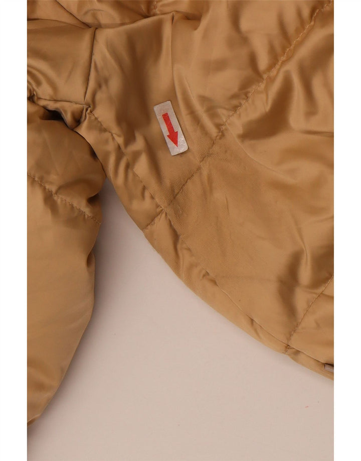 Chaqueta acolchada con capucha para mujer Geox UK 10 Small Beige Poliamida