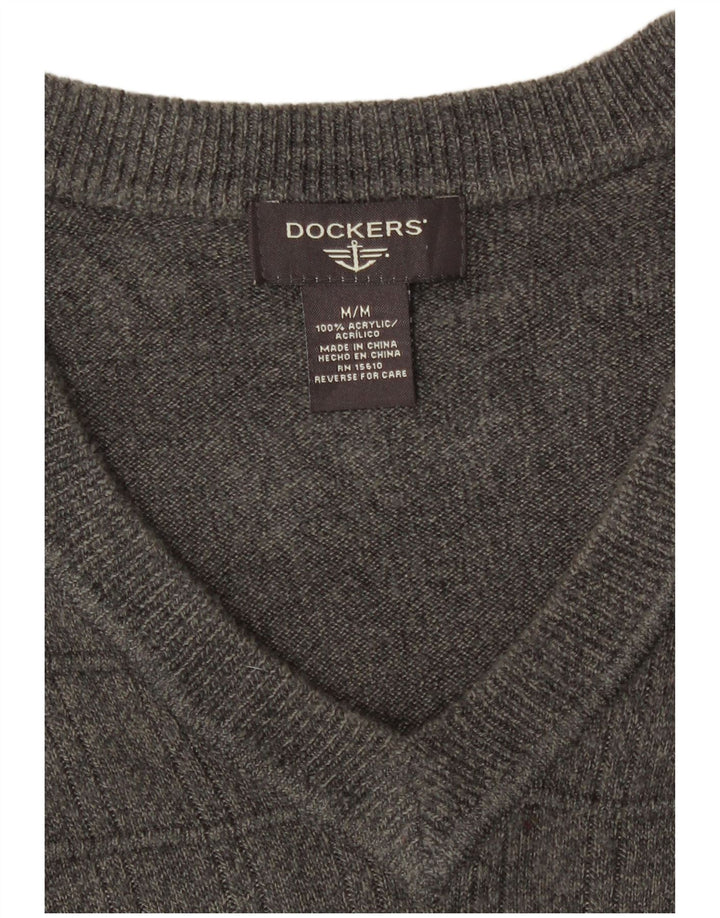 Dockers Chaleco para hombre Camiseta sin mangas Acrílico gris medio