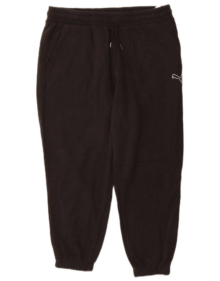 PUMA Pantalones de chándal para hombre Joggers Large Black Cotton