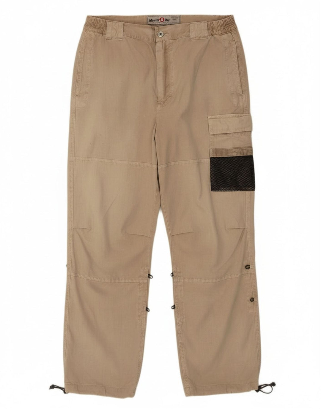 Murphy & Nye Pantalones tipo joggers cargo para hombre W36 L30 Algodón beige