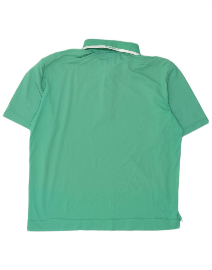 Chervo Polo Hombre Grande Turquesa Algodón