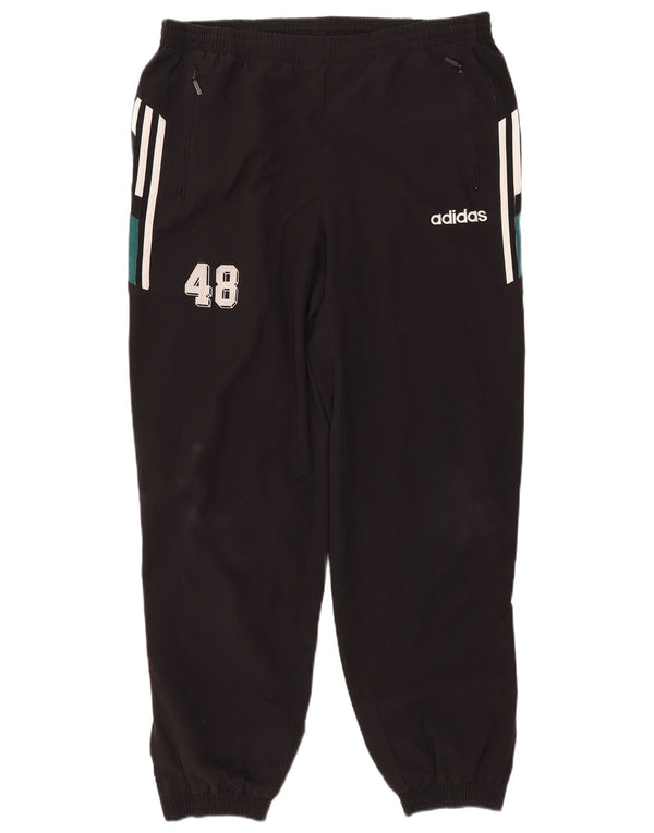 Adidas Mens Graphic Tracksuit Trousers Joggers UK 42/44 Large Black