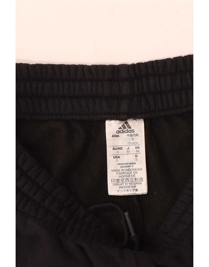 Adidas - Pantalón de chándal para hombre, talla pequeña, algodón negro
