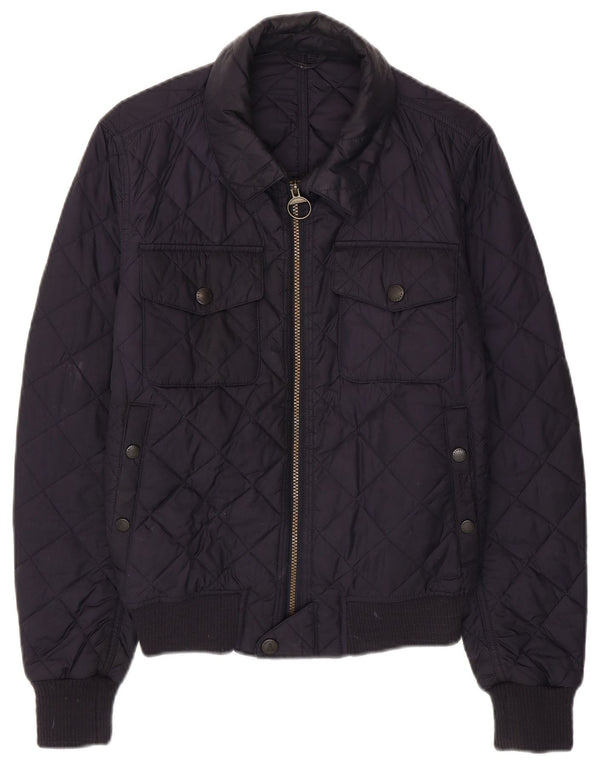 Barbour Chaqueta acolchada para hombre UK 36 Small Poliamida azul marino