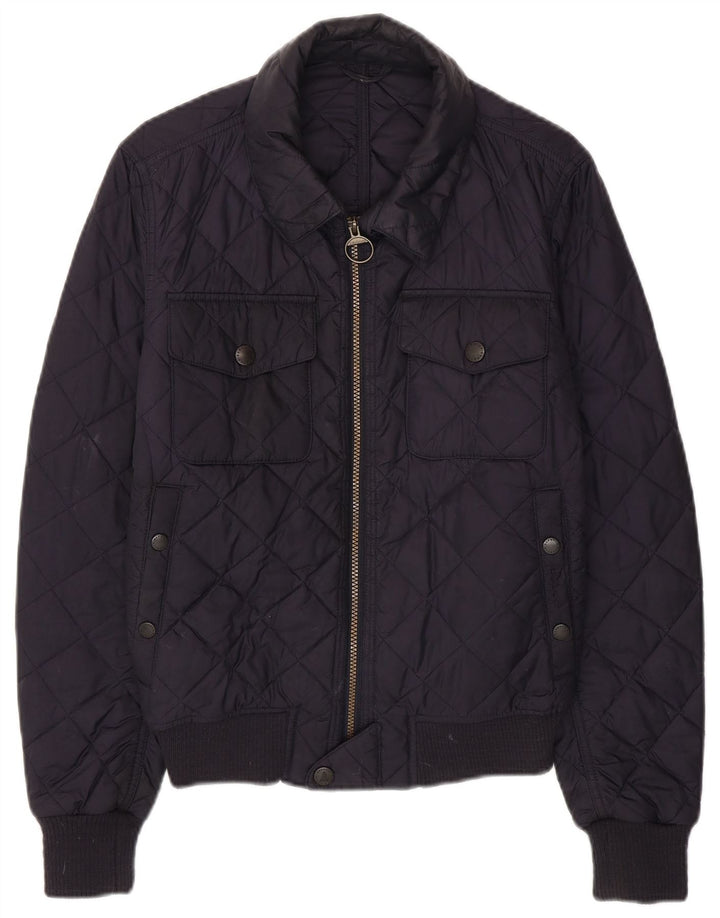 Barbour Chaqueta acolchada para hombre UK 36 Small Poliamida azul marino