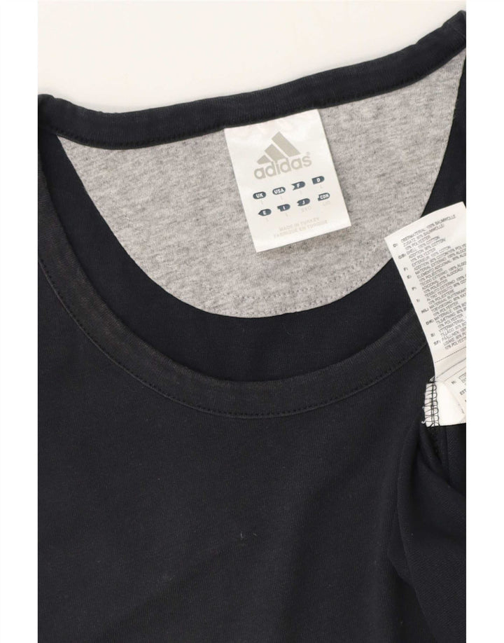Adidas Mens Chaleco Top Grande Azul Marino Algodón