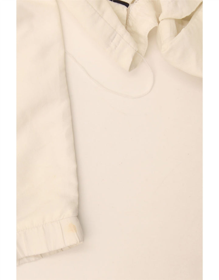 Fila Mujer Chándal Top Chaqueta UK 40 Grande Poliéster Blanco