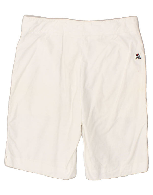 CERRUTI 1881 Pantalones cortos chinos para hombre IT 50 Large W32 Algodón blanco