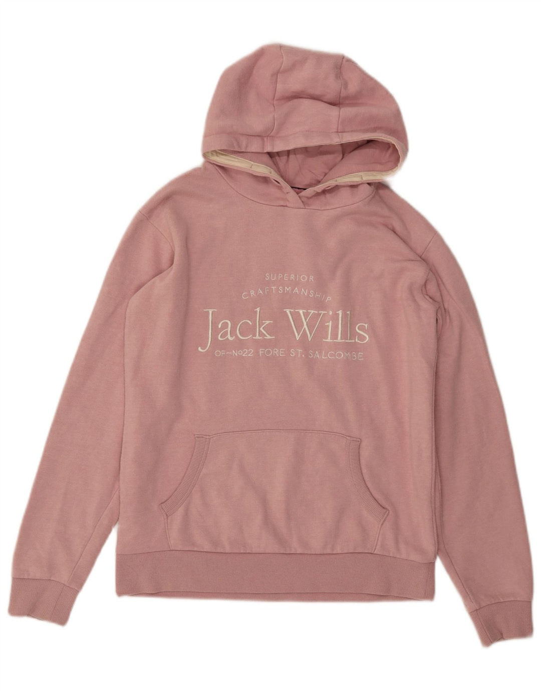 JACK WILLS Jersey con capucha para niña 14-15 años Algodón rosa