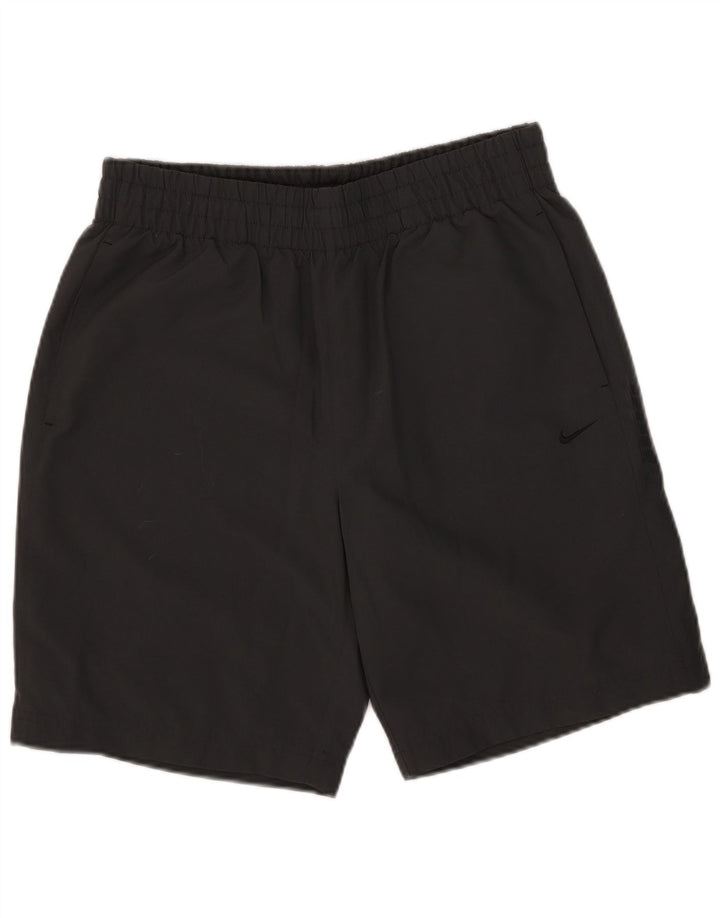 Nike - Pantalones cortos deportivos para hombre, poliéster gris grande