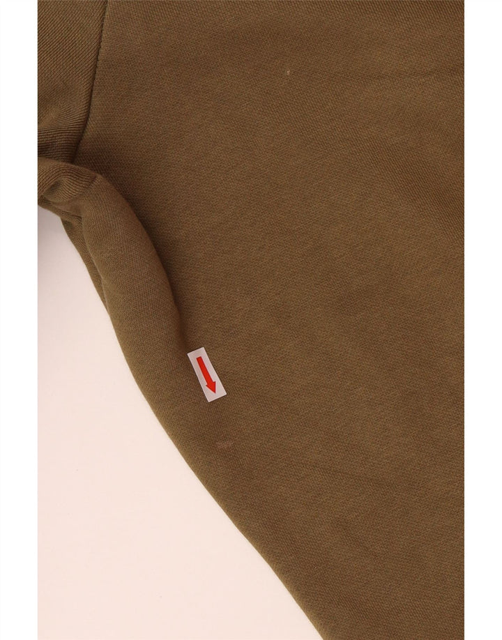 PUMA Pantalones de chándal para hombre Joggers Large Khaki Colourblock Cotton