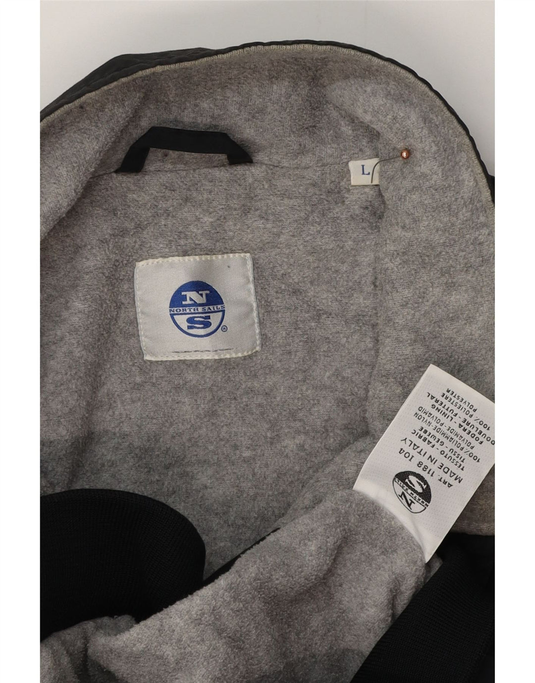 NORTH SAILS Chaqueta bomber para hombre UK 40 Large Poliamida negra