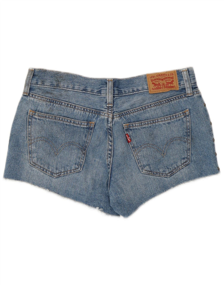 Levi's Mujer Denim Shorts Vaqueros W26 Small Azul Algodón