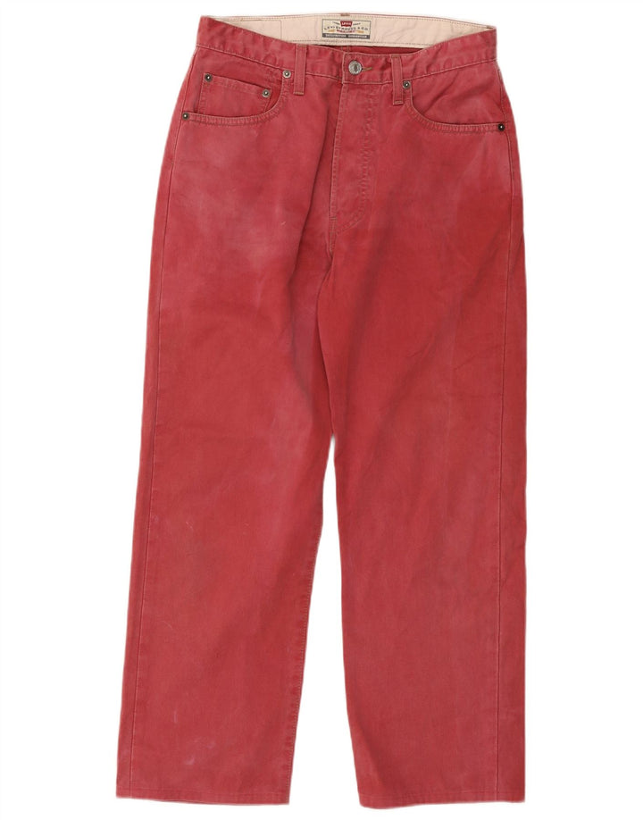 Levi's Jeans rectos 401 para hombre W31 L26 Algodón rojo
