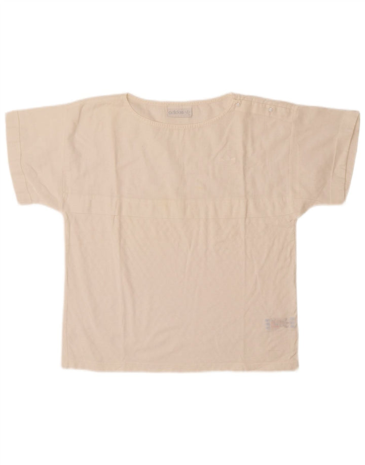 Adidas Camiseta Mujer Top EU 40 Medio Blanco Algodón