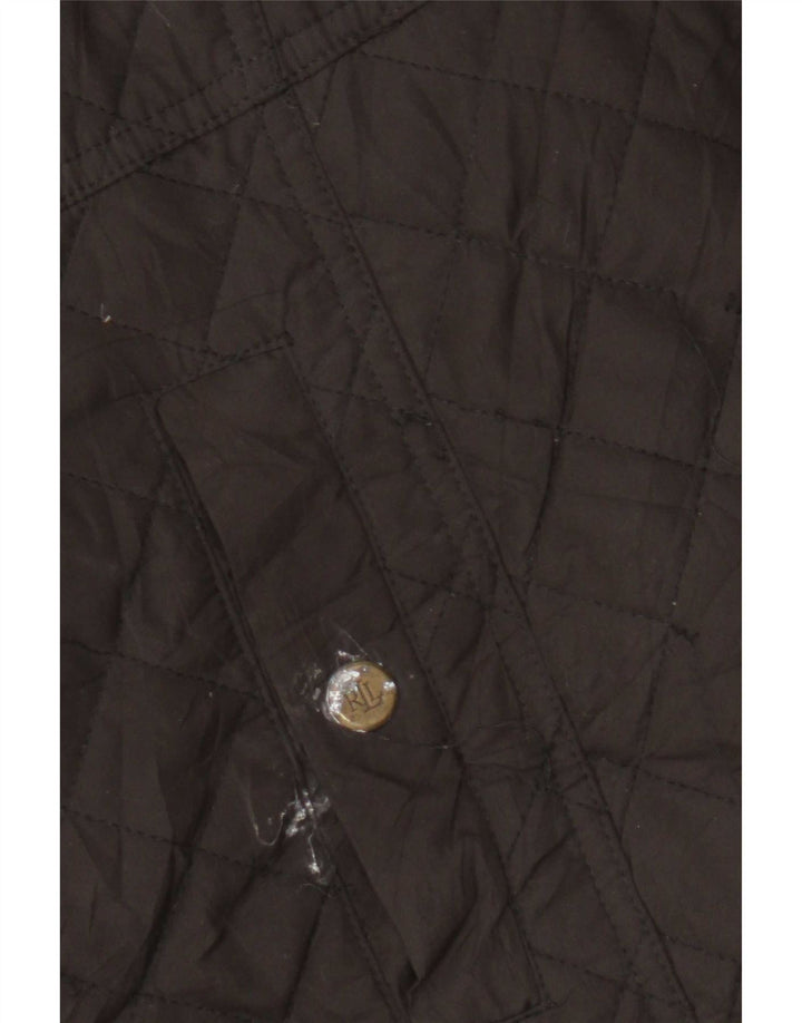 Ralph Lauren Chaqueta acolchada para mujer Reino Unido 14 Grande Poliéster marrón