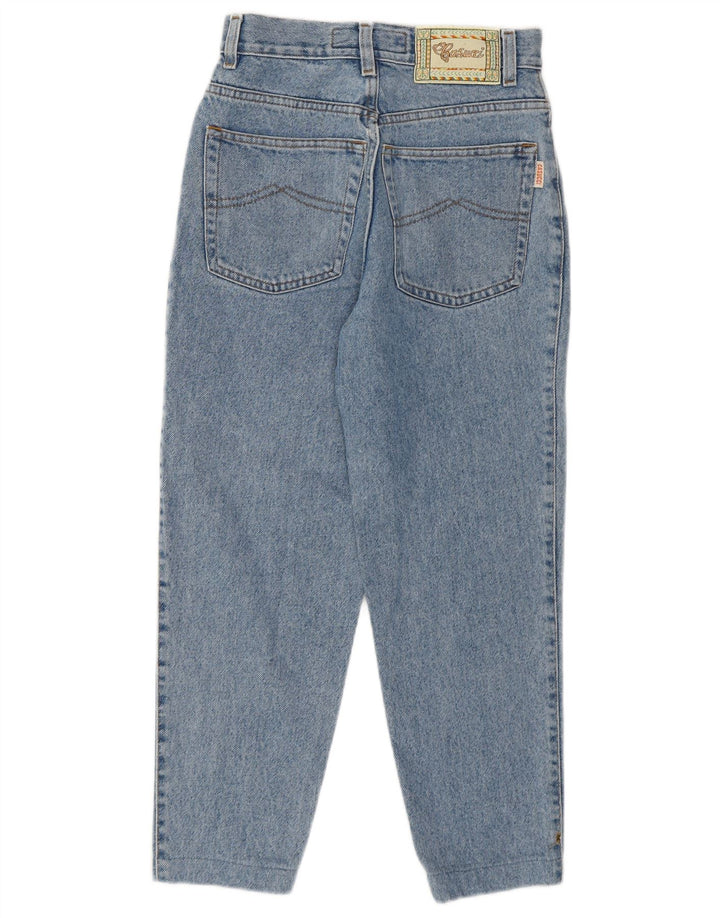 CASUCCI Vaqueros cortos de cintura alta para mujer IT 42 Medium W26 L23 Azul