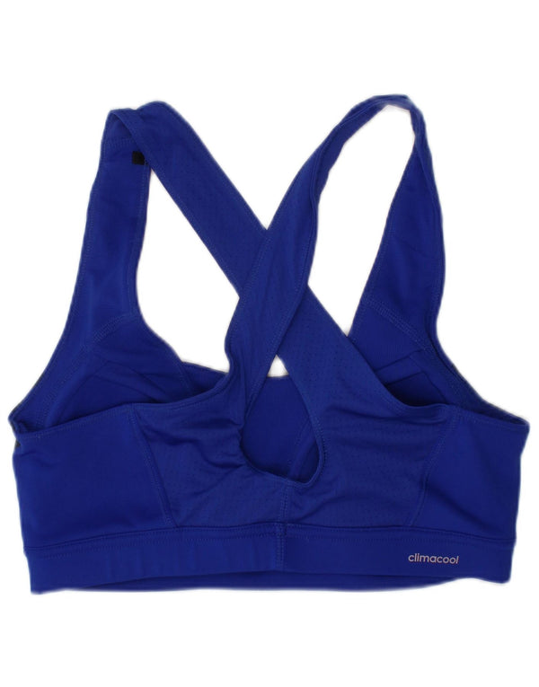 Adidas Mujer Climacool Acolchado Gráfico Chaleco Top UK 10 Pequeño Azul Deportes