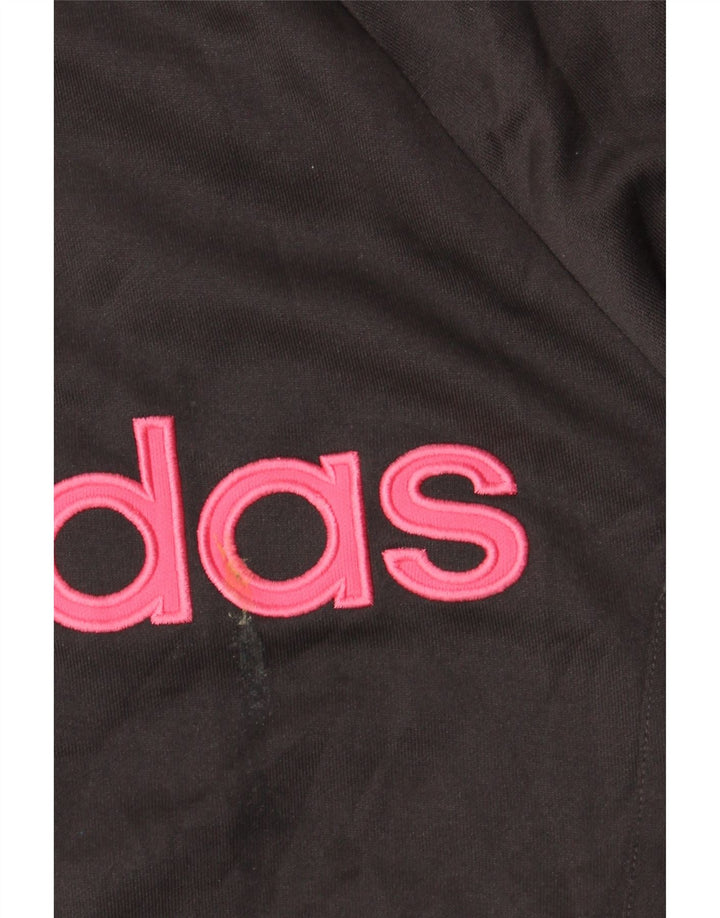 Adidas - Chaqueta de chándal gráfica para mujer, talla 8, poliéster gris pequeño