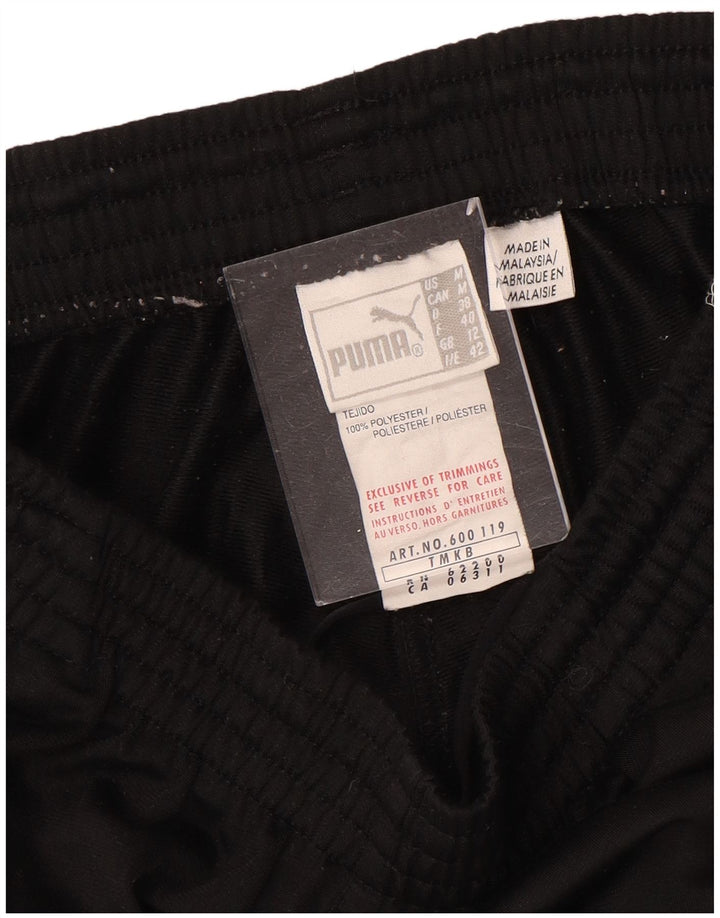 PUMA Pantalones de chándal para mujer UK 12 Mediano Negro Poliéster