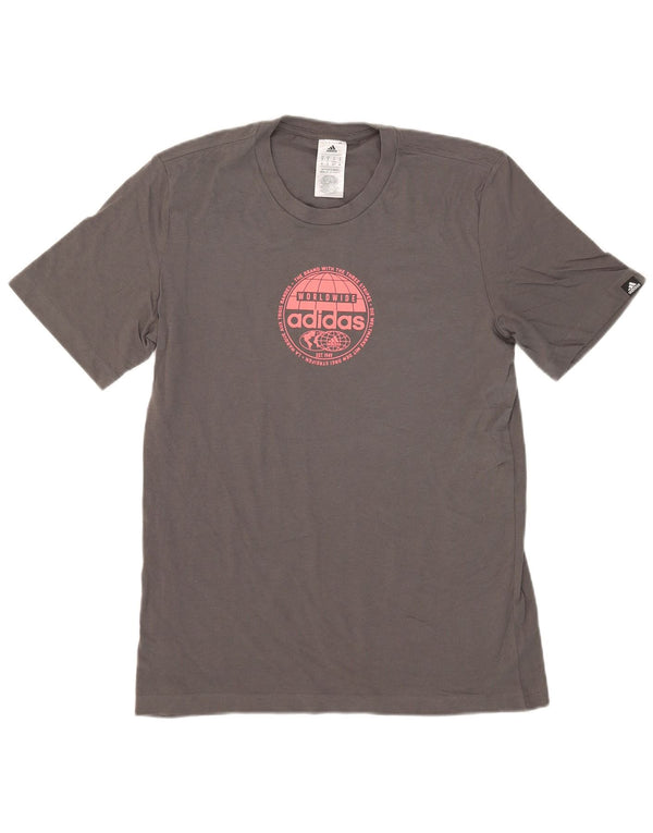 ADIDAS Camiseta gráfica para hombre Top Small Grey Cotton