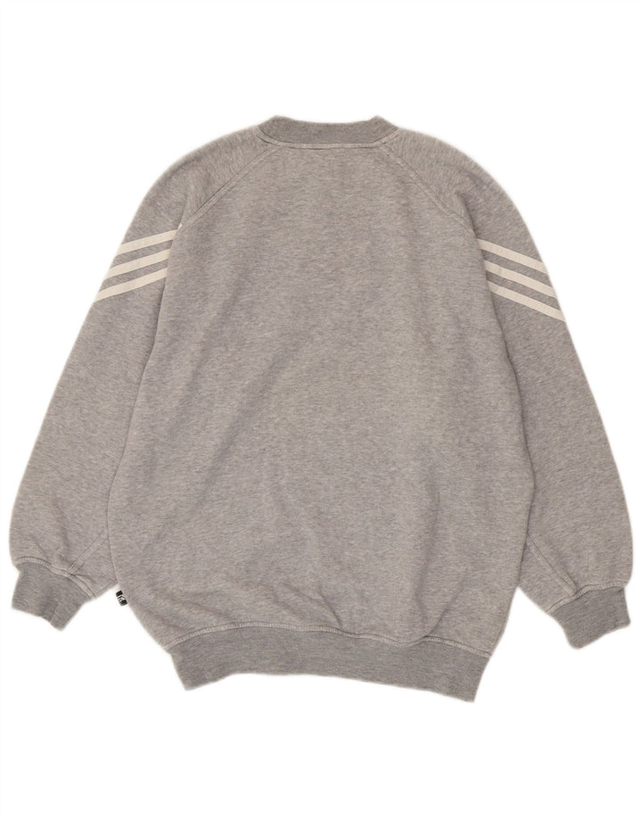 Adidas Sudadera para niño Jumper 13-14 años Gris Algodón
