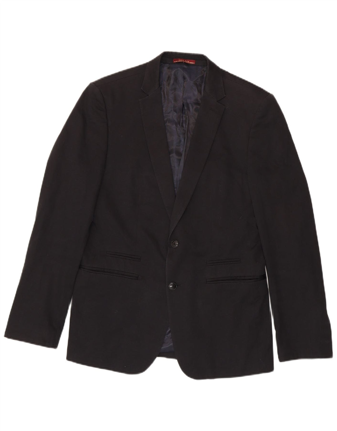 Zara Chaqueta tipo blazer de 2 botones para hombre EU 50 Mediana Algodón negro
