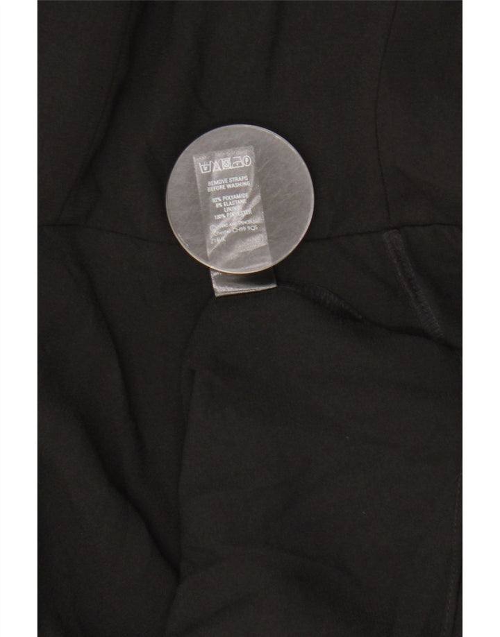 Marks & Spencer Vestido sin Tirantes para Mujer UK 46 Grande Poliamida Negra