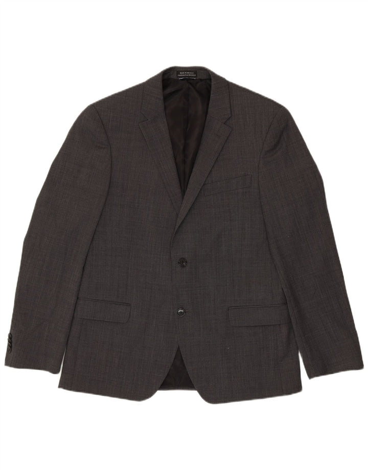Tommy Hilfiger Chaqueta tipo blazer de 2 botones para hombre UK 42 XL Lana a cuadros gris