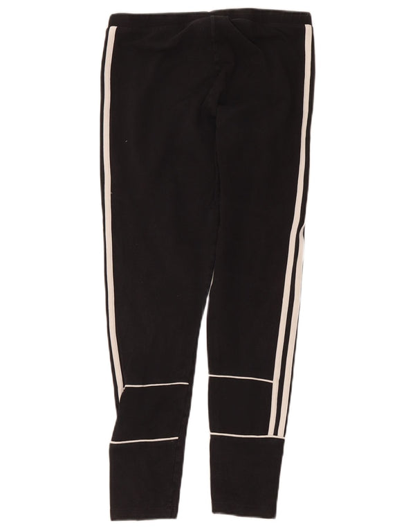 Adidas - Leggings cortos para mujer (talla 40), algodón negro mediano