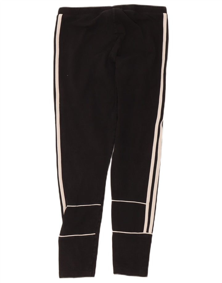 Adidas - Leggings cortos para mujer (talla 40), algodón negro mediano