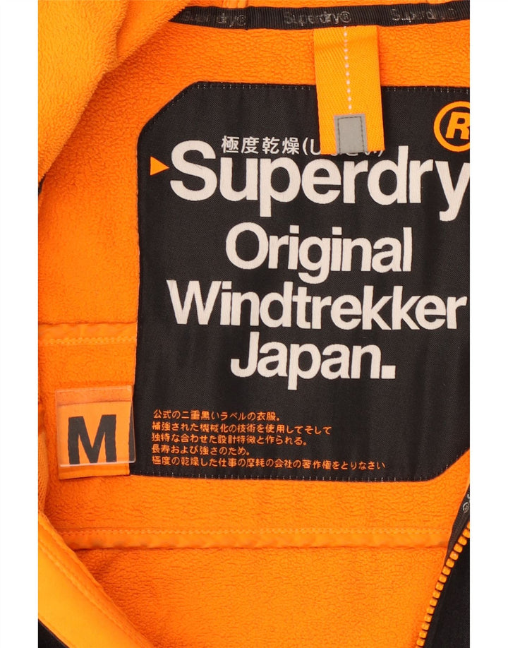 SUPERDRY Chaqueta cortavientos con capucha Windtrekker para hombre UK 38 Medium Black