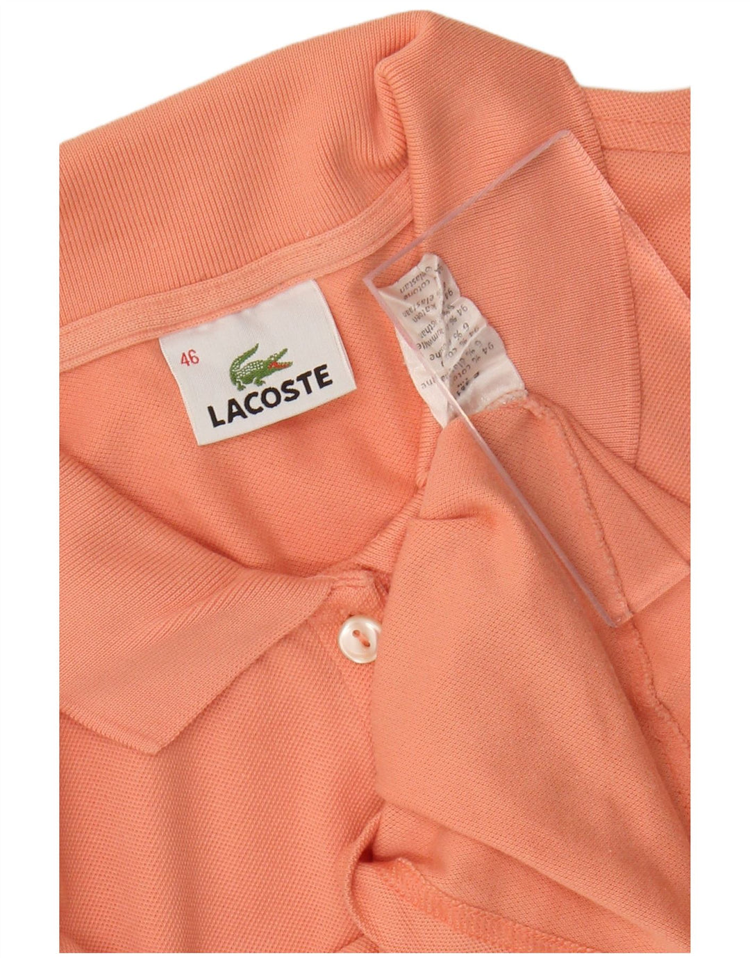 LACOSTE Polo de mujer Talla 46 XL Naranja Algodón
