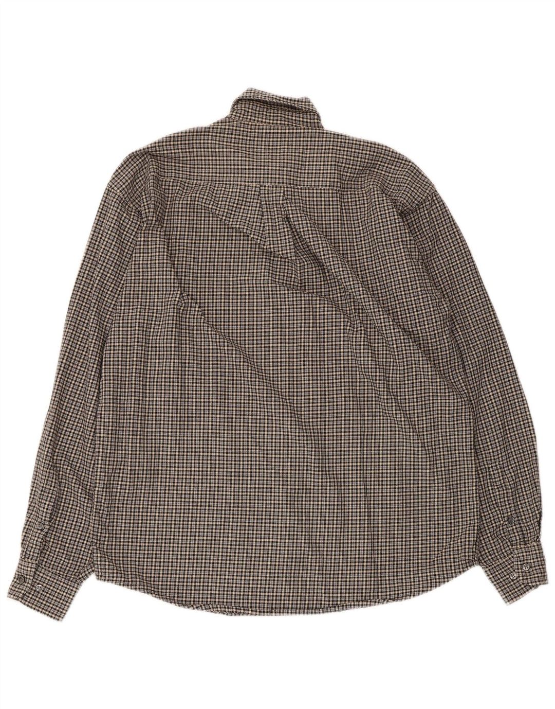 Sergio Tacchini Camisa De Franela De Algodón A Cuadros Gris Medio Hombre
