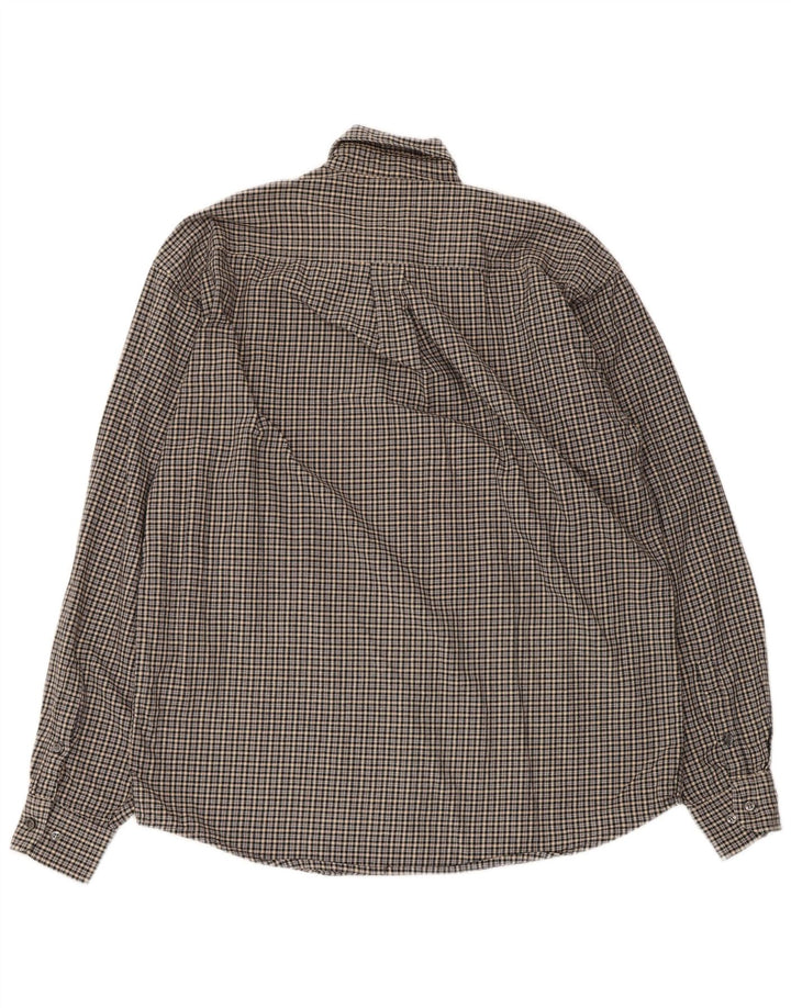 Sergio Tacchini Camisa De Franela De Algodón A Cuadros Gris Medio Hombre