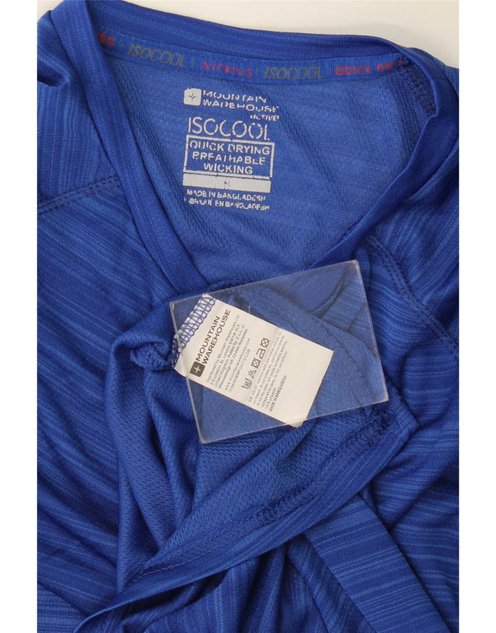 Camiseta IsoCool para hombre de Mountain Warehouse Top pequeño de poliéster a rayas azules